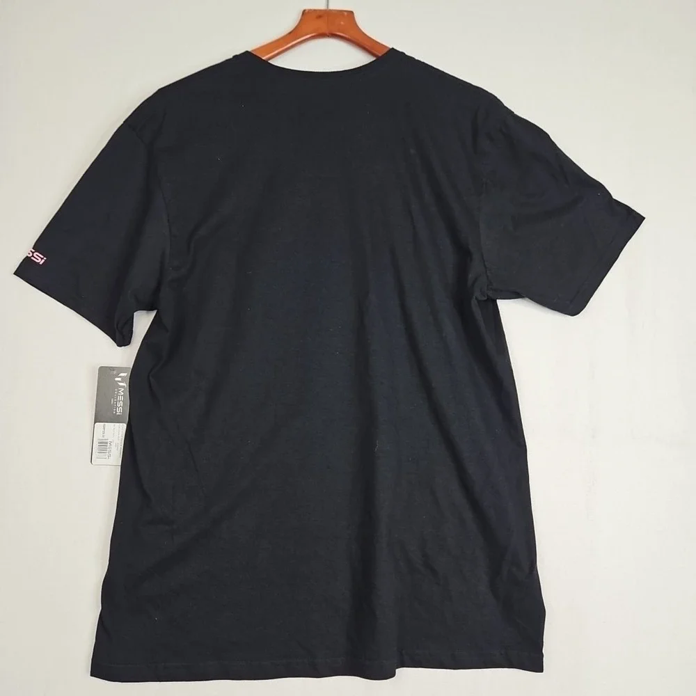 Lionel Messi T-Shirt Men's Sz Large Black Greatest Of All Time Miami Soccer New‎